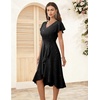 DRESSTELLS Women’s Cocktail Dresses, Sequin Formal Wedding Guest Prom Party Evening Graduation Hi Low Dress 2026(Black)