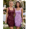DRESSTELLS Mini Homecoming Dress, Womens Cocktail Dresses for Wedding Guest(Lavender)