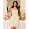 DRESSTELLS Women’s Sparkly Homecoming Dresses, Cocktail Dress for Teens(Apricot)