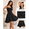 DRESSTELLS Women’s Sparkly Homecoming Dresses, Cocktail Dress for Teens(Black)
