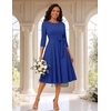 Vintage Cocktail Dress for Women Fall Wedding Guest Church 2026 RoyalBlue L