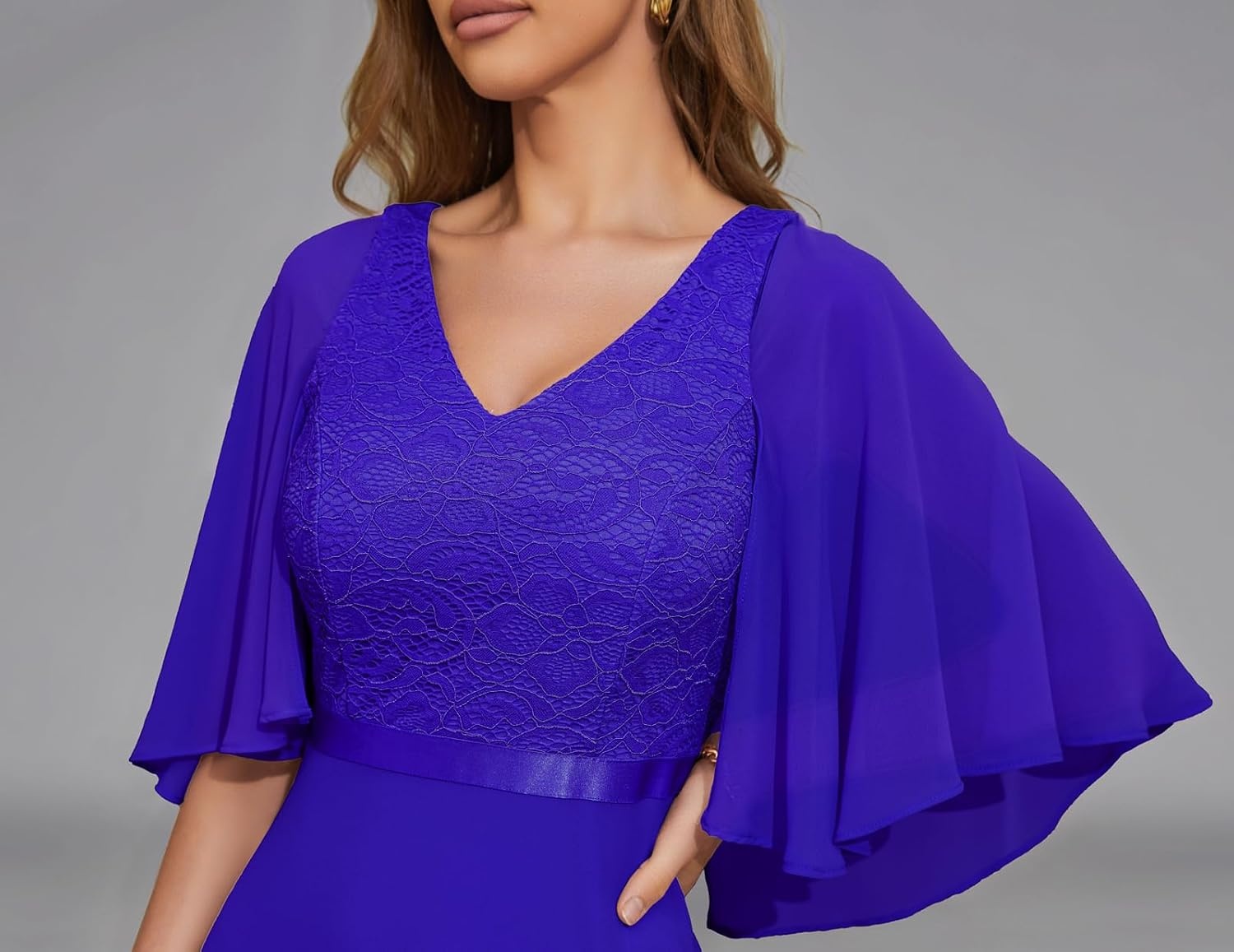 image:imageDRESSTELLS Wedding Guest Maxi Dress Mother of Bride 2026 Fall Evening GownRoyal Blue