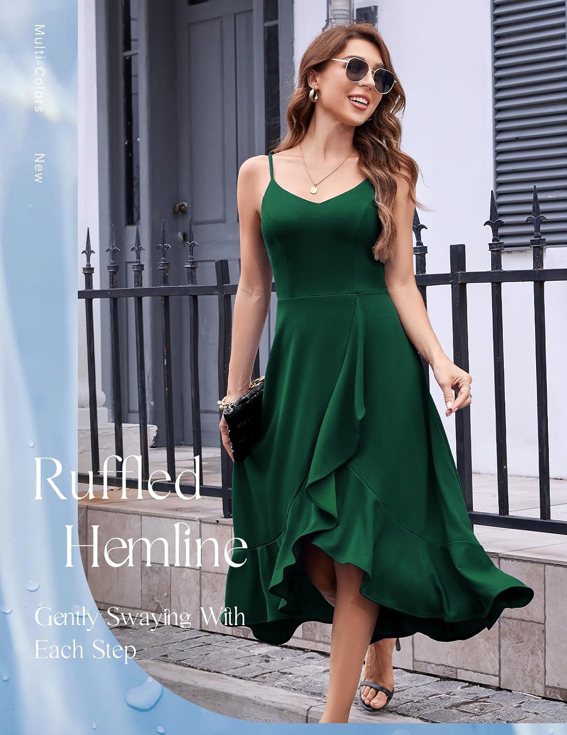 image:imageDRESSTELLS Womens Cocktail Dresses for Formal Wedding GuestDarkgreen