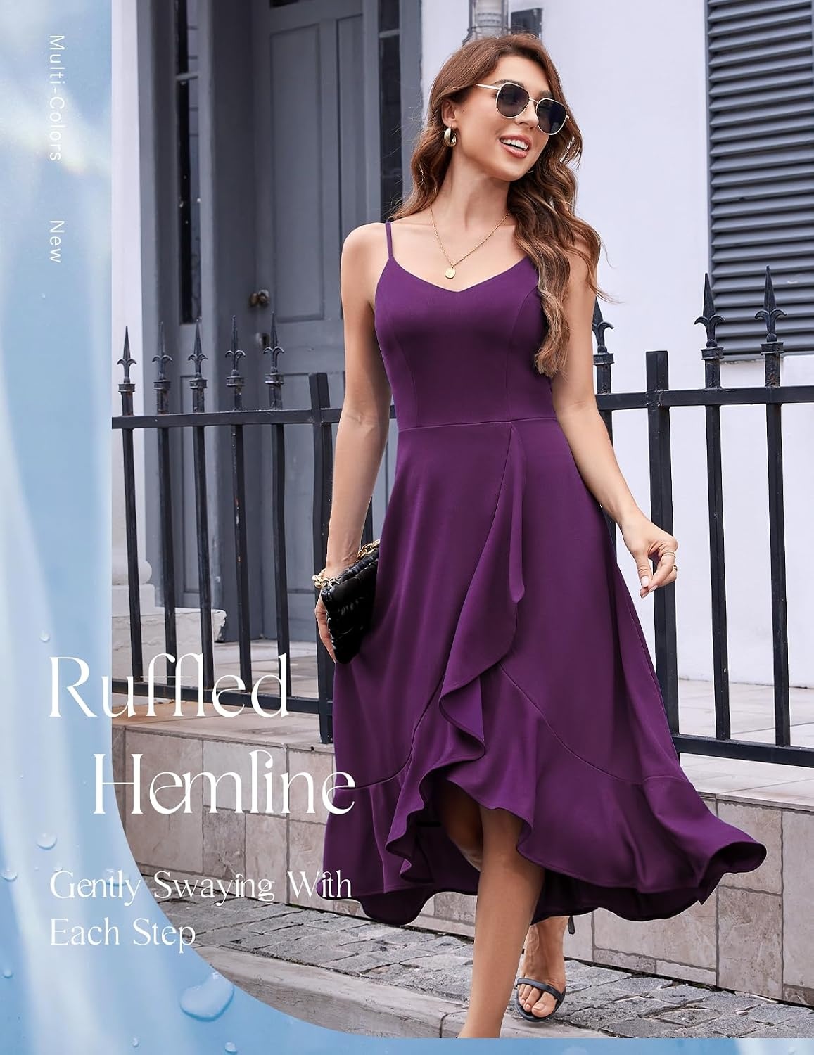 image:imageDRESSTELLS Womens Cocktail Dresses for Formal Wedding GuestGrape