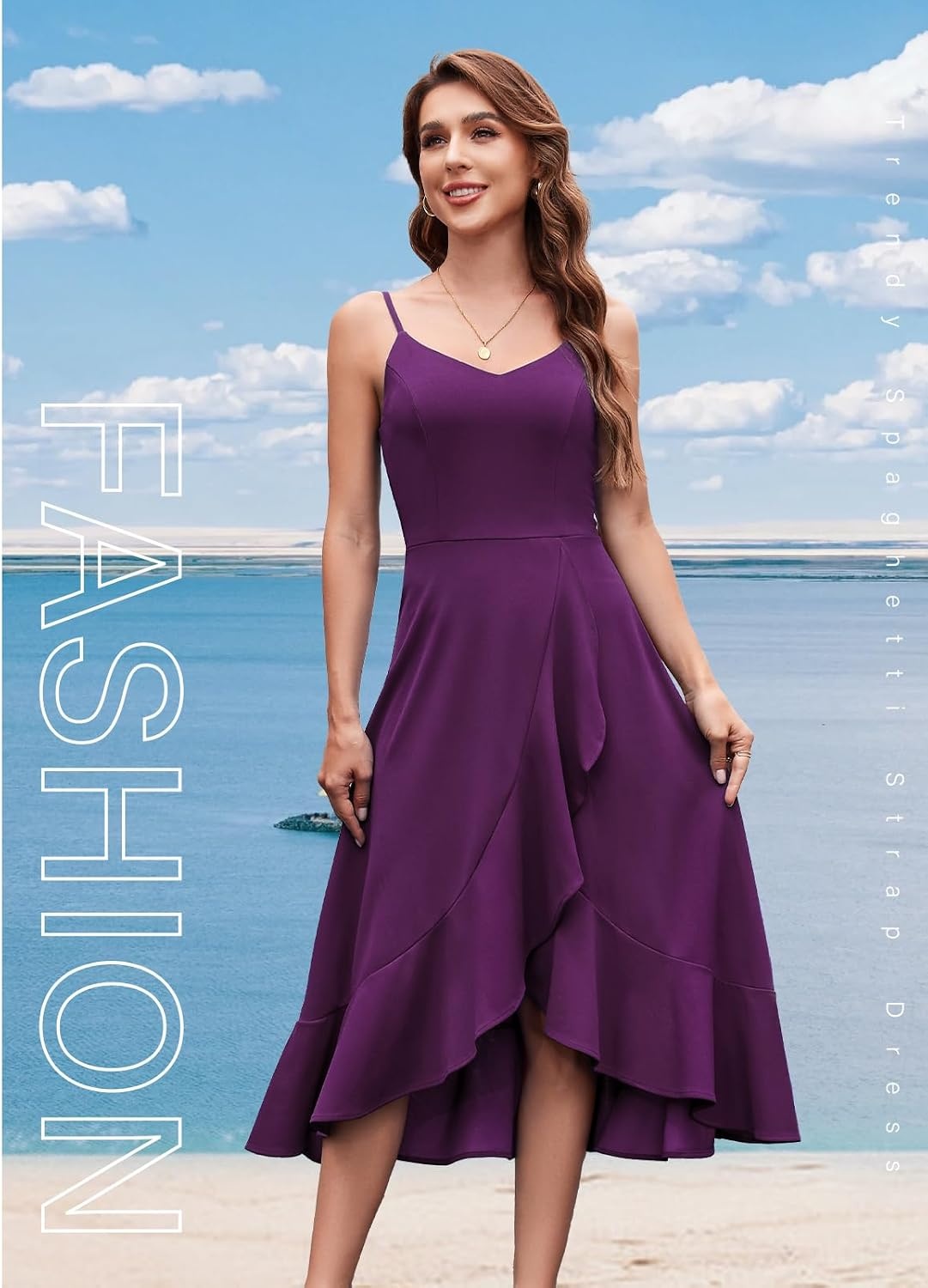 image:imageDRESSTELLS Womens Cocktail Dresses for Formal Wedding GuestGrape