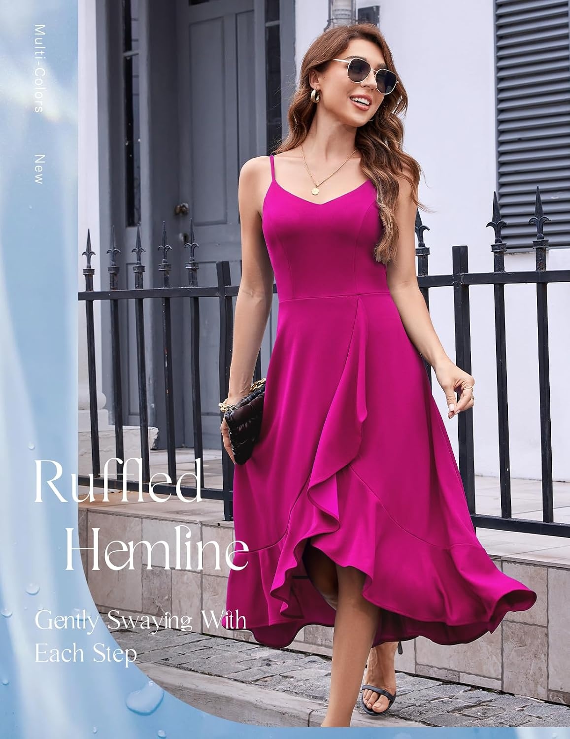 image:imageDRESSTELLS Womens Cocktail Dresses for Formal Wedding GuestRose