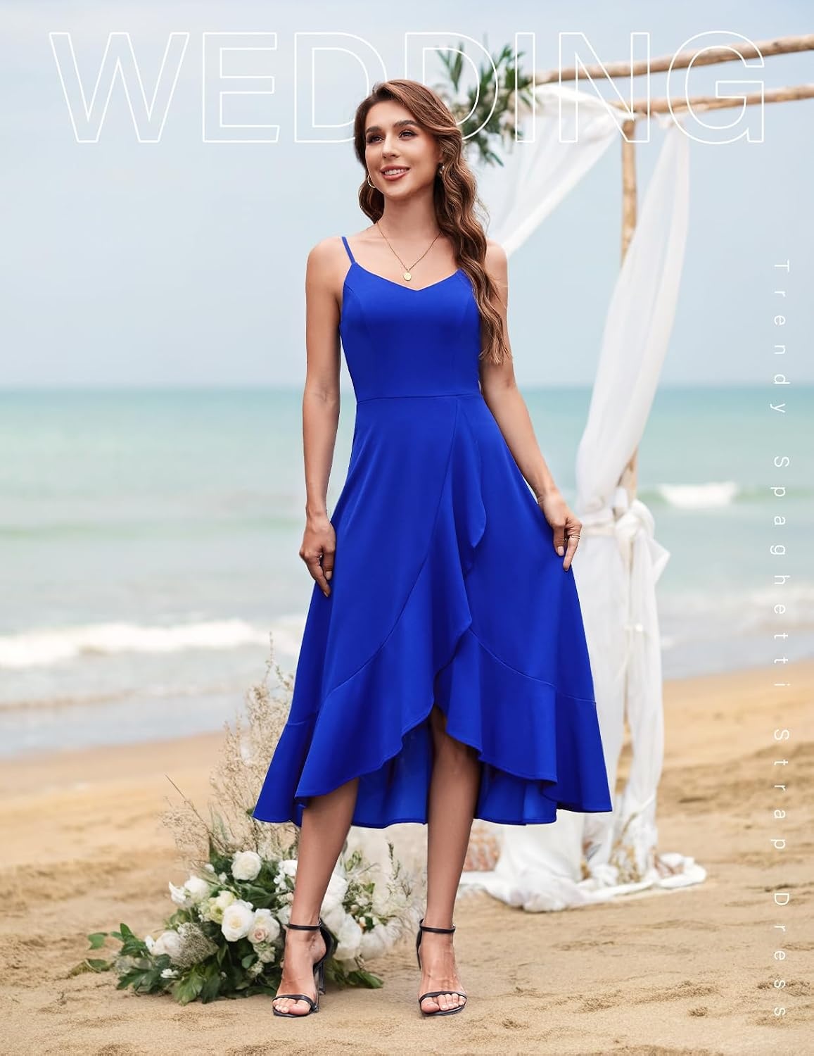 image:imageDRESSTELLS Womens Cocktail Dresses for Formal Wedding GuestRoyalblue