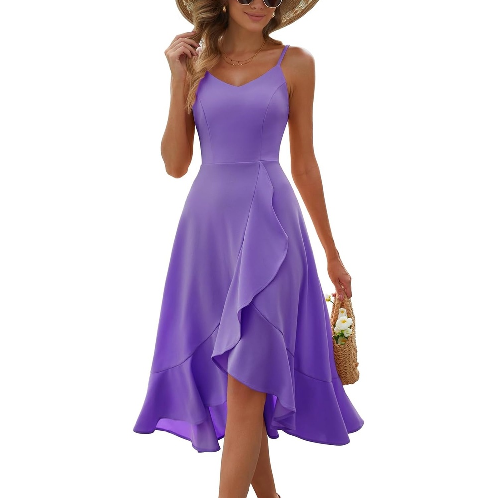 image:imageDRESSTELLS Womens Cocktail Dresses for Formal Wedding GuestLavender