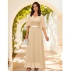 DRESSTELLS Wedding Guest Maxi Dress Mother of Bride 2026 Fall Evening Gown(Champagne)