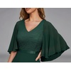 DRESSTELLS Wedding Guest Maxi Dress Mother of Bride 2026 Fall Evening Gown(Darkgreen)