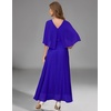 DRESSTELLS Wedding Guest Maxi Dress Mother of Bride 2026 Fall Evening Gown(Royal Blue)