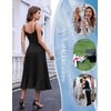 DRESSTELLS Women’s Cocktail Dresses for Formal Wedding Guest(Black)
