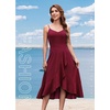 DRESSTELLS Women’s Cocktail Dresses for Formal Wedding Guest(Burgundy)
