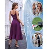 DRESSTELLS Women’s Cocktail Dresses for Formal Wedding Guest(Grape)