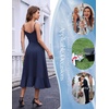 DRESSTELLS Women’s Cocktail Dresses for Formal Wedding Guest(Navy)