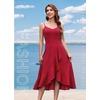 DRESSTELLS Women’s Cocktail Dresses for Formal Wedding Guest(Red)