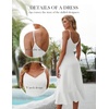 DRESSTELLS Women’s Cocktail Dresses for Formal Wedding Guest(White)