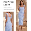 DRESSTELLS Women’s Formal Wedding Guest Dresses, Long Sequin Cocktail Dress(Blue)