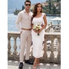 DRESSTELLS Women’s Formal Wedding Guest Dresses, Long Sequin Cocktail Dress(White)