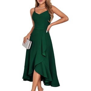DRESSTELLS Women’s Cocktail Dresses for Formal Wedding Guest(Darkgreen)