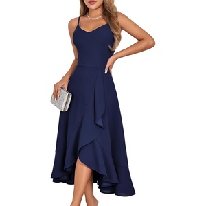 DRESSTELLS Women’s Cocktail Dresses for Formal Wedding Guest(Navy)