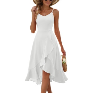DRESSTELLS Women’s Cocktail Dresses for Formal Wedding Guest(White)