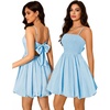 Sparkly Bubble Dress, Short Homecoming Party Dress Summer 2026 Blue XL