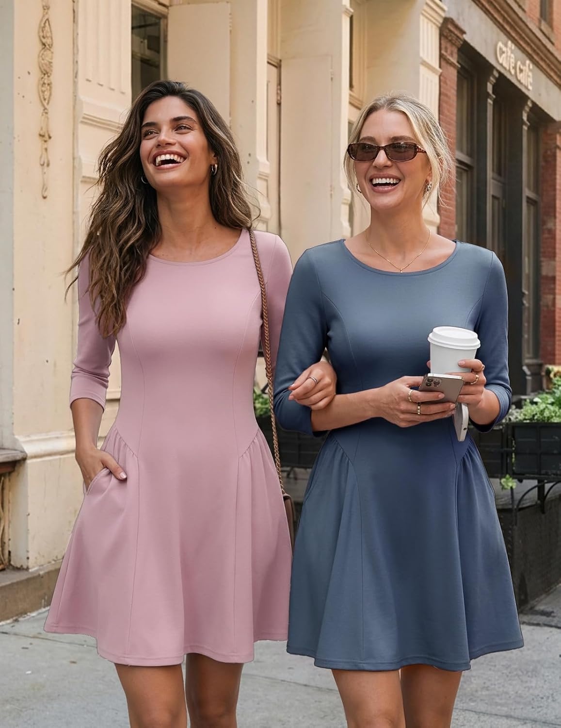 image:imageDRESSTELLS Cocktail Dresses for Women 2026 Short Fall Wedding Guest PartyGreyblue