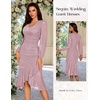DRESSTELLS Cocktail Dresses for Women Formal Wedding Guest, Sparkly Evening(Blush)