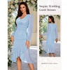 DRESSTELLS Cocktail Dresses for Women Formal Wedding Guest, Sparkly Evening(Skyblue)