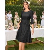 DRESSTELLS Women’s Cocktail Dresses, Sparkly Formal Wedding Guest Evening(Glitter_black)