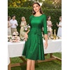 DRESSTELLS Women’s Cocktail Dresses, Sparkly Formal Wedding Guest Evening(Glitter_green)