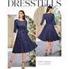 DRESSTELLS Women’s Cocktail Dresses, Sparkly Formal Wedding Guest Evening(Glitter_navy)