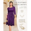 DRESSTELLS Women’s Cocktail Dresses, Sparkly Formal Wedding Guest Evening(Glitter_purple)