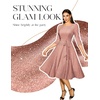 DRESSTELLS Women’s Cocktail Dresses, Sparkly Formal Wedding Guest Evening(Glitter_purplepink)