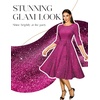 DRESSTELLS Women’s Cocktail Dresses, Sparkly Formal Wedding Guest Evening(Glitter_rose)