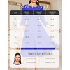 DRESSTELLS Women’s Cocktail Dresses, Sparkly Formal Wedding Guest Evening(Glitter_royalblue)