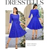 DRESSTELLS Women’s Cocktail Dresses, Sparkly Formal Wedding Guest Evening(Glitter_royalblue)