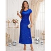 DRESSTELLS Women’s Sequin Formal Wedding Guest Dresses(Royalblue)
