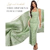 DRESSTELLS Women’s Floral Halter Bodycon Backless Maxi Ruched Wedding Guest Cocktail Party Dress(Lightgreen)